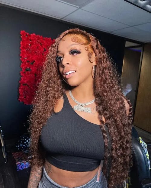 Pure-Luxe™ Soft Curls Dark Brown Colored Easy Wear Glueless 13x6 Ultra-Dense Human Hair Wig Pre-Cut Lace