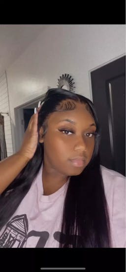 Pure-Luxe™ Silky Straight Natural Black Easy Wear Glueless 13x6 Ultra-Dense Human Hair Wig Pre-Cut Lace