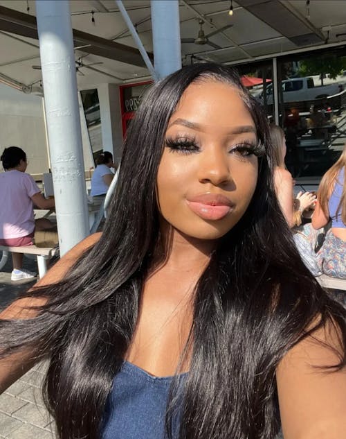 Pure-Luxe™ Silky Straight Natural Black Easy Wear Glueless 13x6 Ultra-Dense Human Hair Wig Pre-Cut Lace