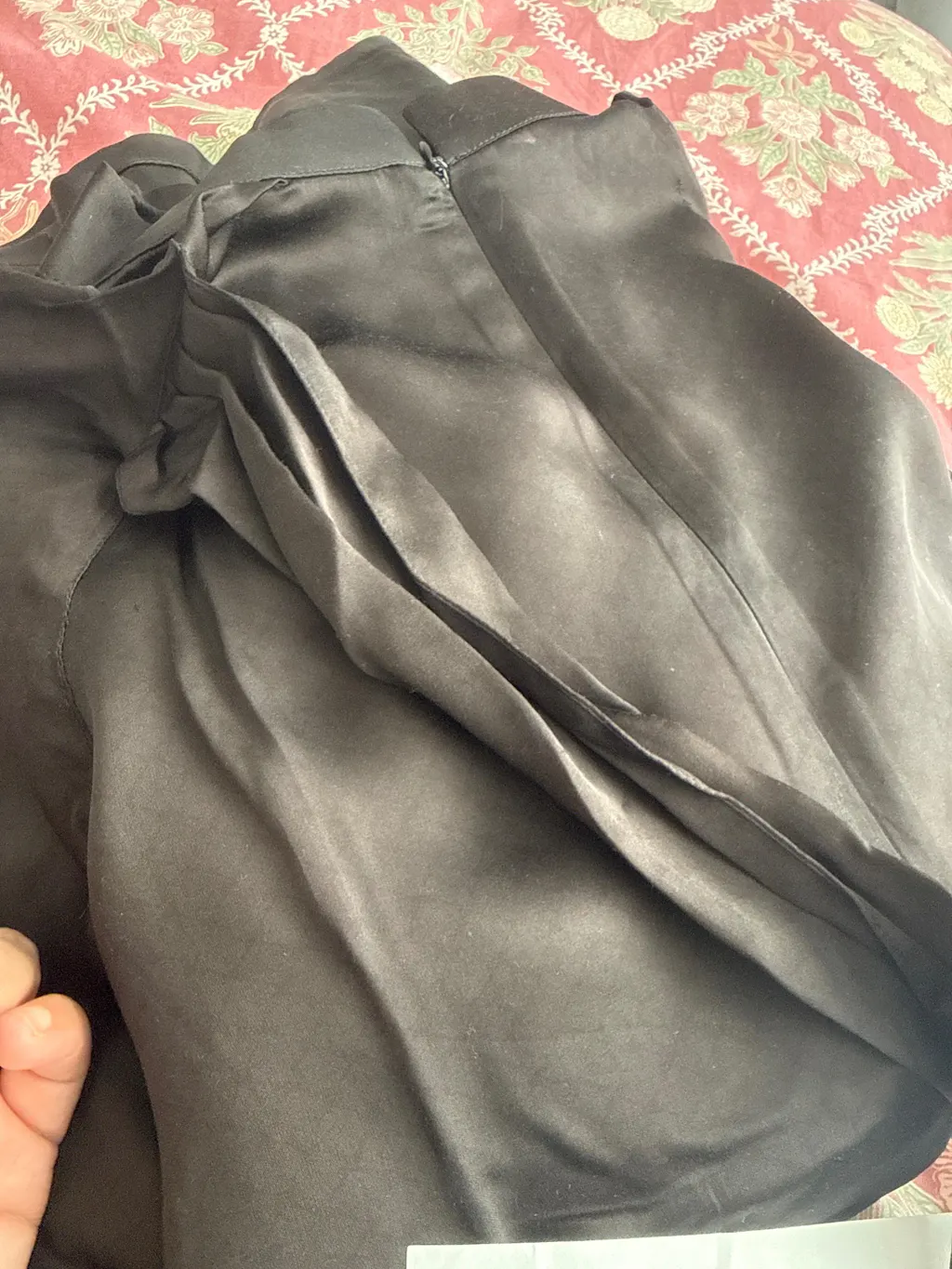 Black Satin with printed Light Keffiyah