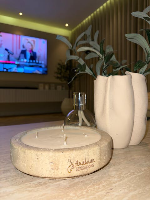 Travertine Vessel - Scented Candle