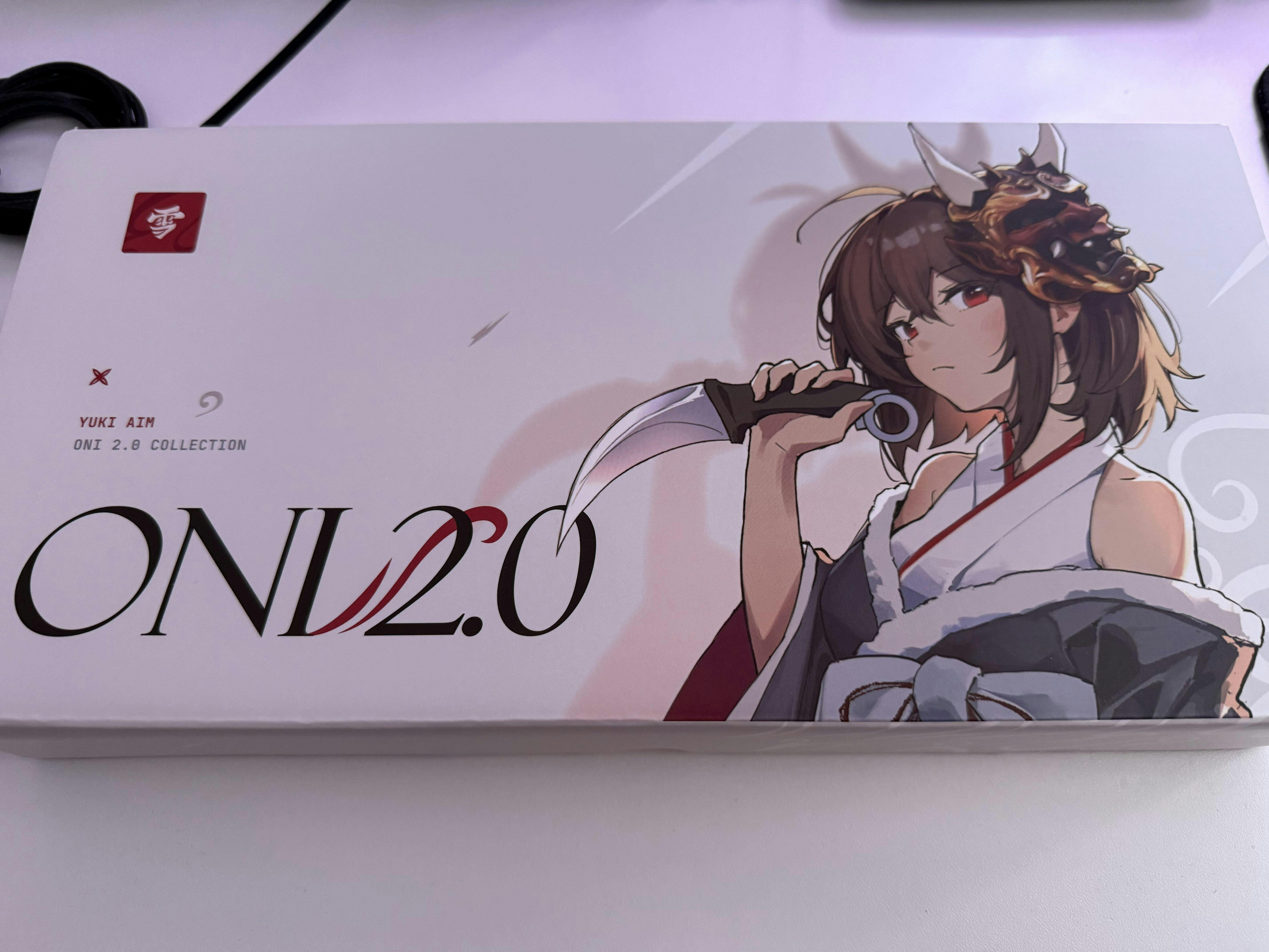 Yuki Aim Glass Mousepad Oni 2.0 Large ① YUKI AIM ONI 2.0 GLASSPAD