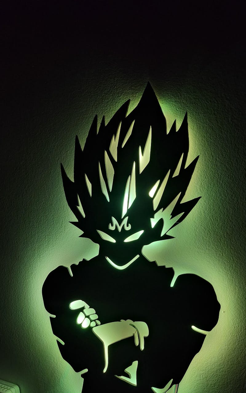 Majin Vegeta Silhouette Light