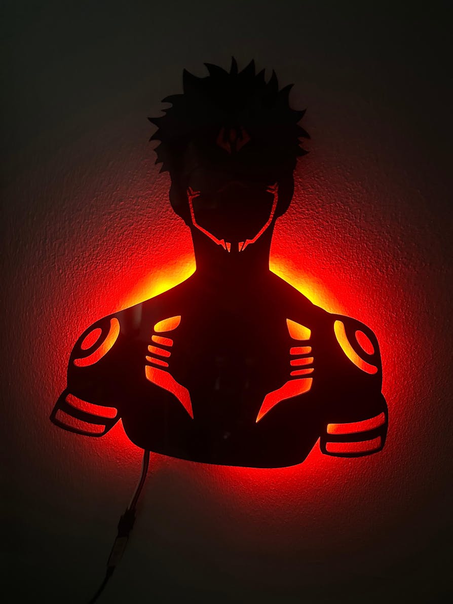 ★Since Then★ Red silhouette long one-piece One Piece | Roronoa Zoro - Anime Silhouette Light