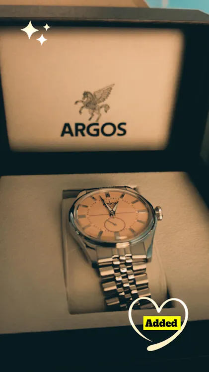 Argos Apollo III - Pastel Salmon Silver with Jubilee Bracelet