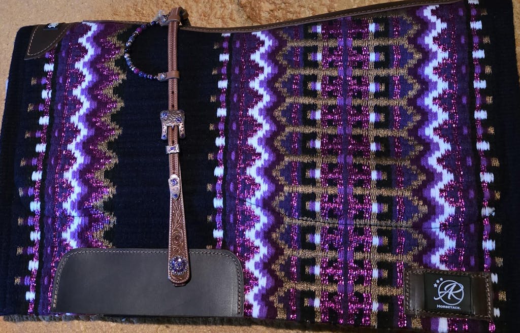 2in1 Show pad | Show Western | Purple & dark blue -SOLD OUT
