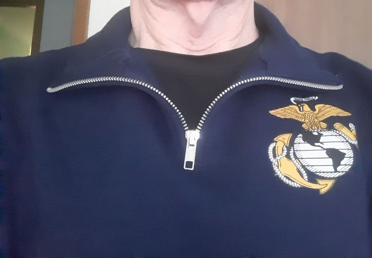 USMC Sweatshirts: USMC EGA Logo 1/4 Zip | Marines Gear – Armed