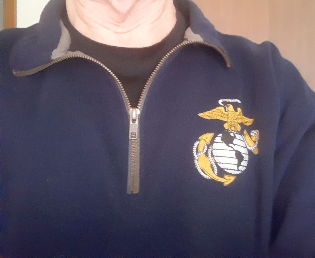 USMC Sweatshirts: USMC EGA Logo 1/4 Zip | Marines Gear – Armed