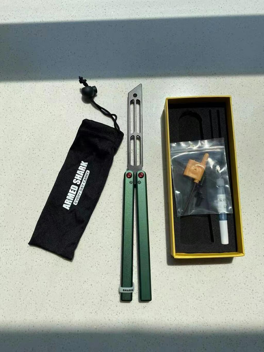 Armed Shark Squiddy V2 Balisong Butterfly Trainer Knife