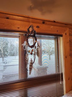 Healing crystals Dream catchers 3D orb, Dreamcatcher Crystal Mindfulness art mobile