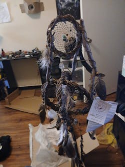 Healing crystals Dream catchers 3D orb, Dreamcatcher Crystal Mindfulness art mobile