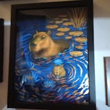 Capybara Dreams - Embellished Fine Art Print, 11x14