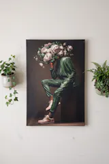 "In Bloom, I Carry Silence" - Male Version - Canvas
