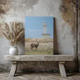 Hokkaido Sika Deer Canvas Wall Art – Majestic Wildlife Beauty