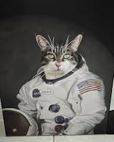 Pet T-Shirt - Astronaut Style | Art Your Cat Navy / L