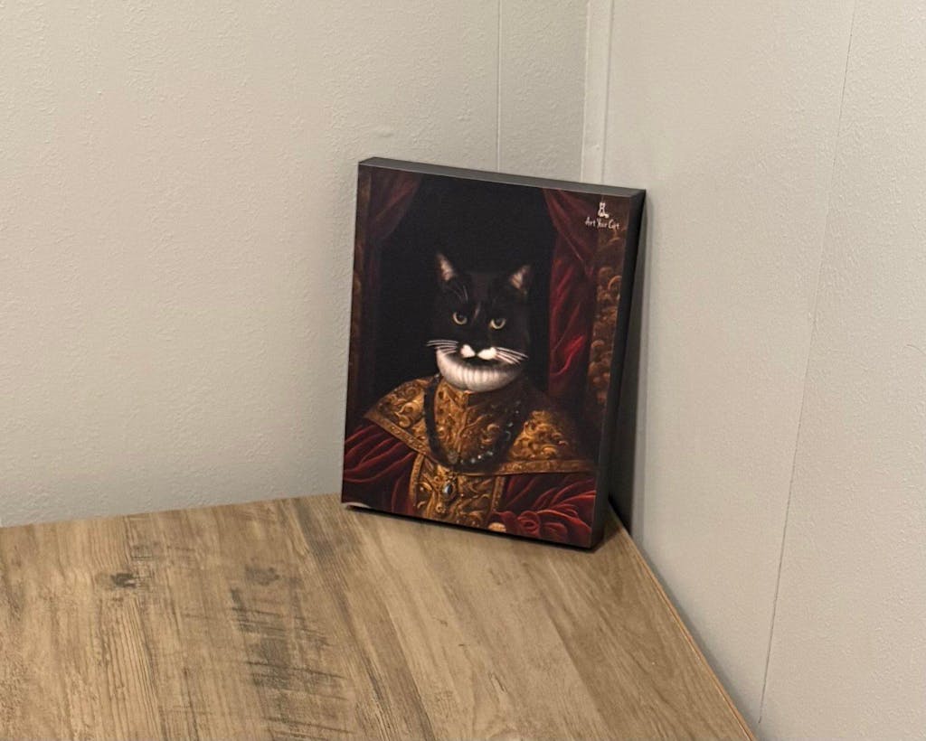 The Crowned King Cat Portrait