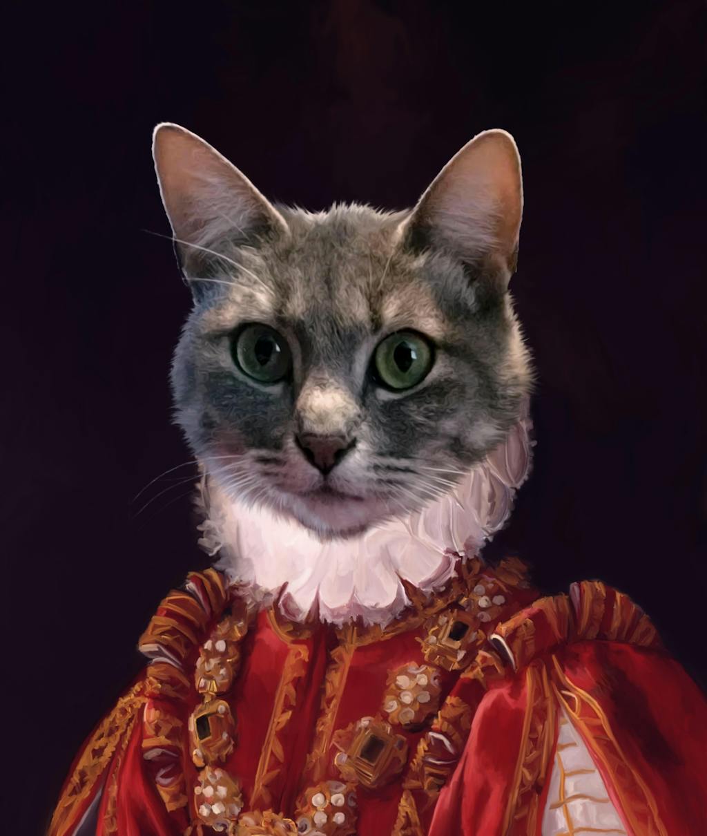 The Baroness Cat Portrait