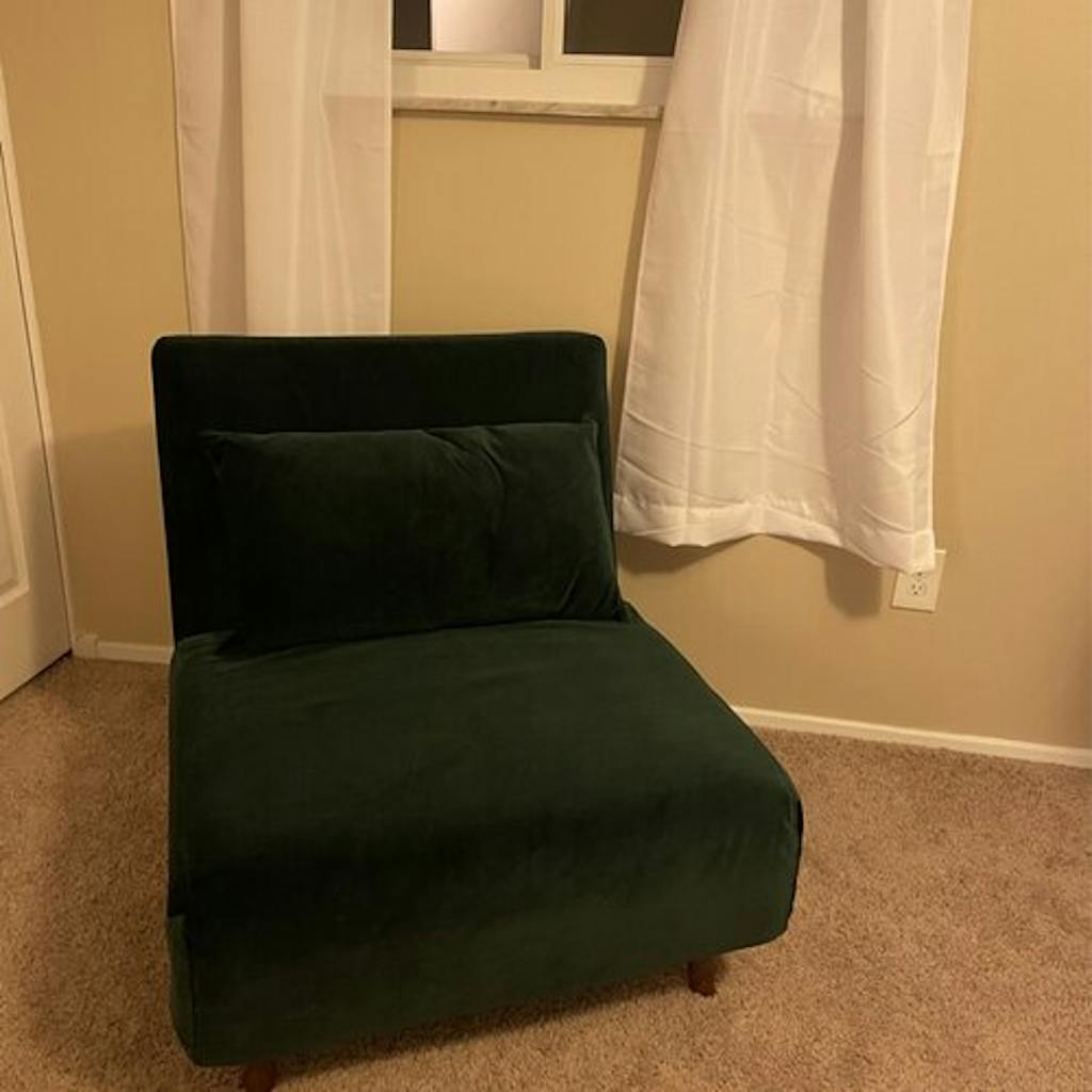 Modern and Comfortable Tustin Velvet Convertible Sleeper Chair Order