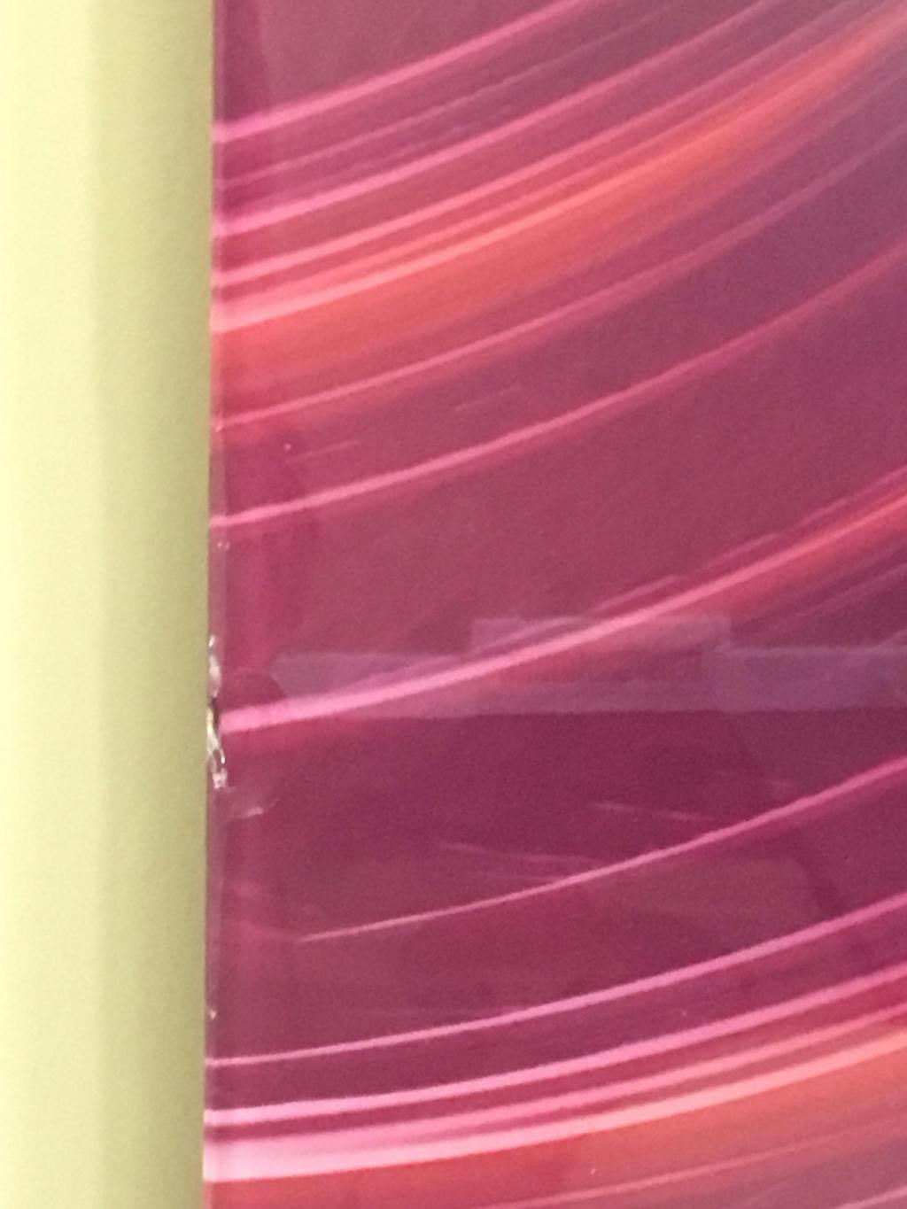 Blue Swirl"・Glass Wall Art