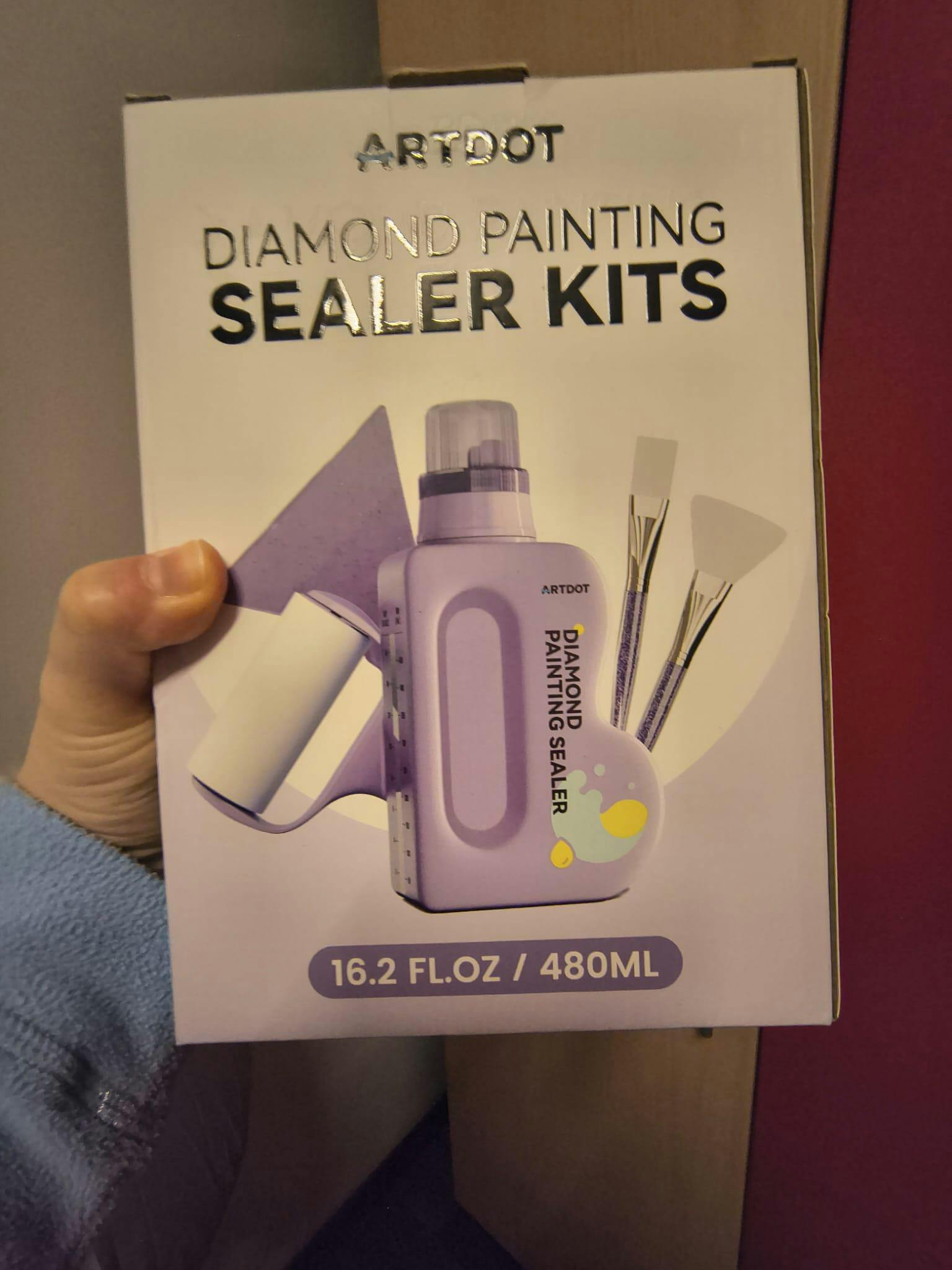 480ML ダイヤモンドアート用接着剤キット（計量キャップ付き）｜ARTDOT