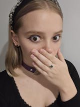 Healing Fairy Moss Agate ring