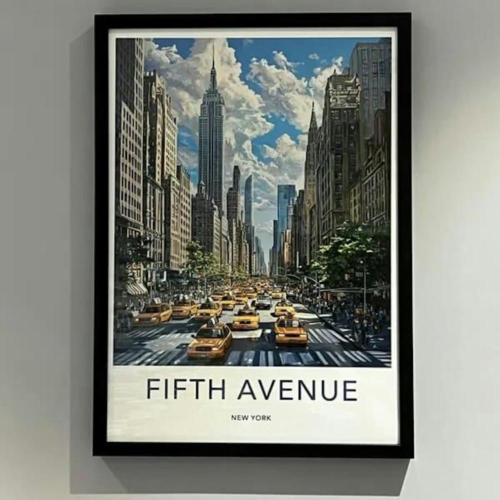 Fifth Avenue Poster - New York Wall Art