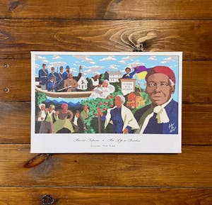 Harriet Tubman Mural Canvas Print