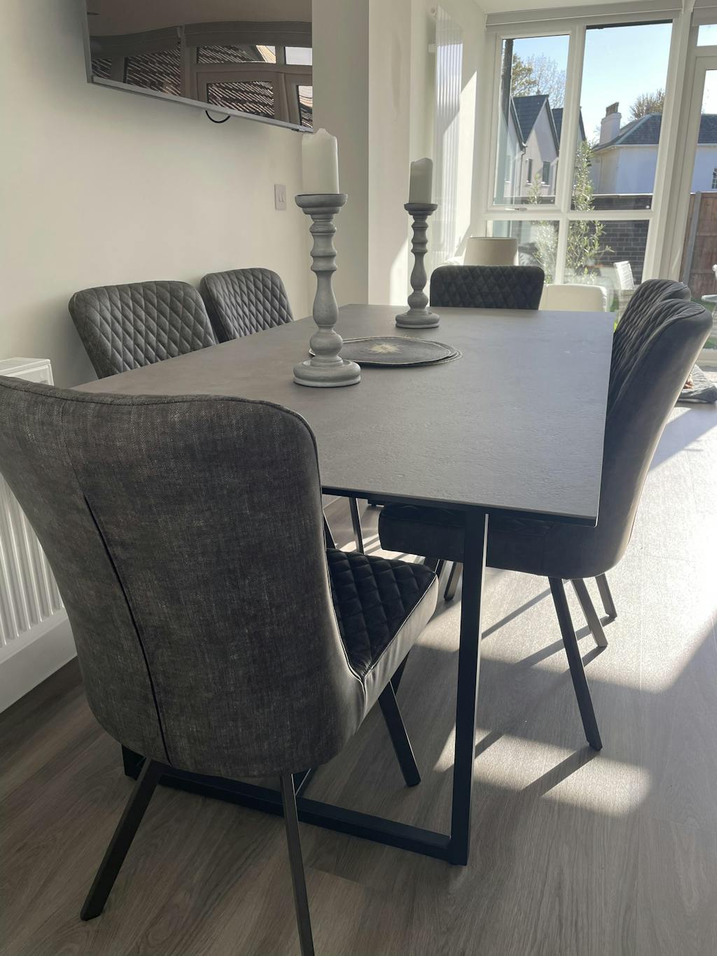 Symbiose Modern Ceramic Dining Table in Concrete Look 200 cm - Artico ...