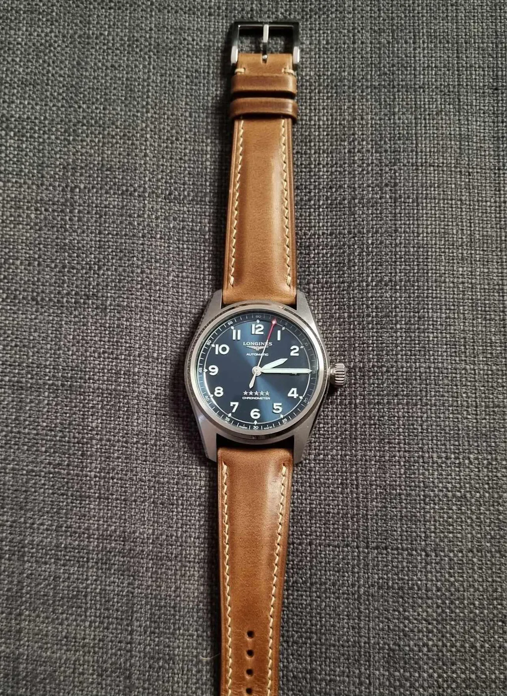 Best Reasonable Alligator-Leather 22 mm Watches Strap MOA08255_K0035574