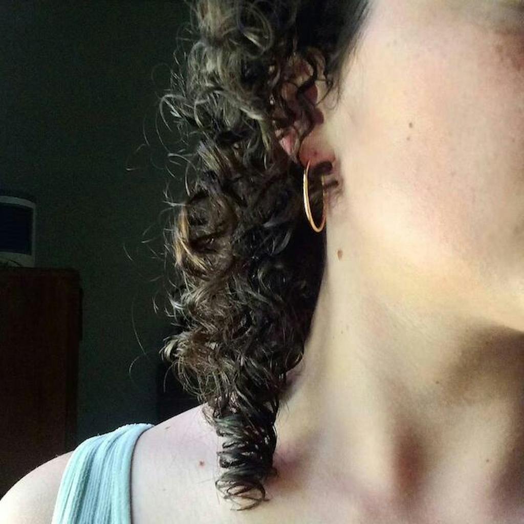 OPHELIA Gull Hoops Øreringer - 18K Gullbelagte Øredobber (Stor Creol)