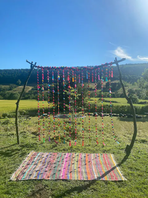 Pom Pom Garlands | 5 Multi-Coloured Pom Pom Strings