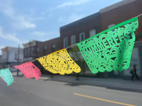 Custom Day of the Dead Papel Picado Bunting With Company Logo