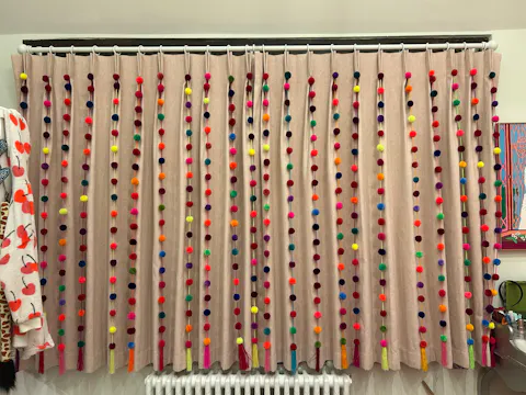 Pom Pom Garlands | 5 Multi-Coloured Pom Pom Strings