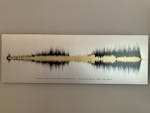 10th Year Metal Anniversary Gift - Multiple Sound Waves