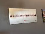 Halo Sound Wave Song Art on Metal