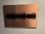 8th Bronze Anniversary Gift Song Sound Wave Art