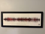 Iridescent Night Sky Print Song Sound Wave Art