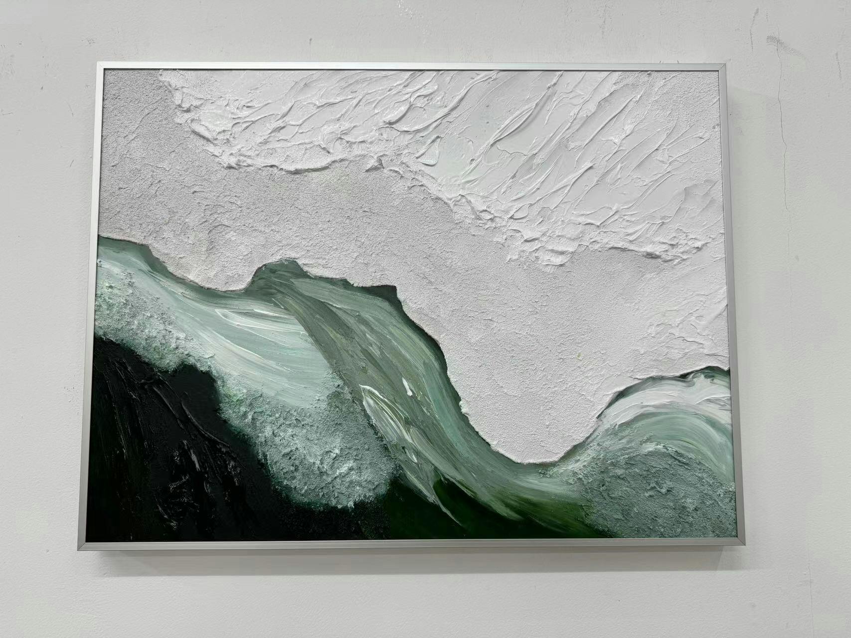 Green texture abstract painting green minimalist art painting hotsell white texture abstract painting blue abstract painting modern canvas painting