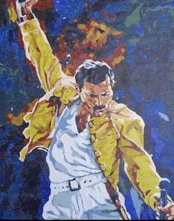 Malen nach Zahlen - Freddie Mercury on Stage