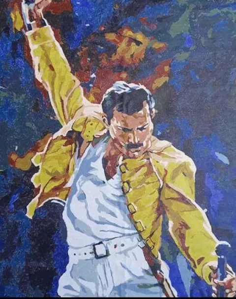 Malen nach Zahlen - Freddie Mercury on Stage