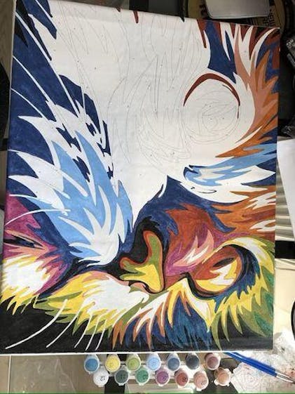 KEYIFA Malen Nach Zahlen Tiger - DIY Ölgemälde Set 30x40cm Mit Pinseln & Farben