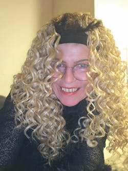 26" Long Curled Headband Crown