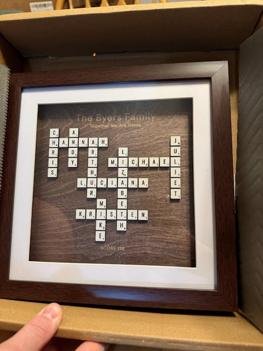 Scrabble Family Frame