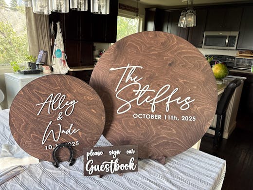 Personalized Wedding Guestbook Alternative