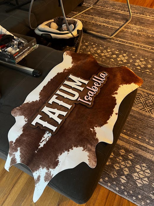 Custom Wooden Nursery Name Sign