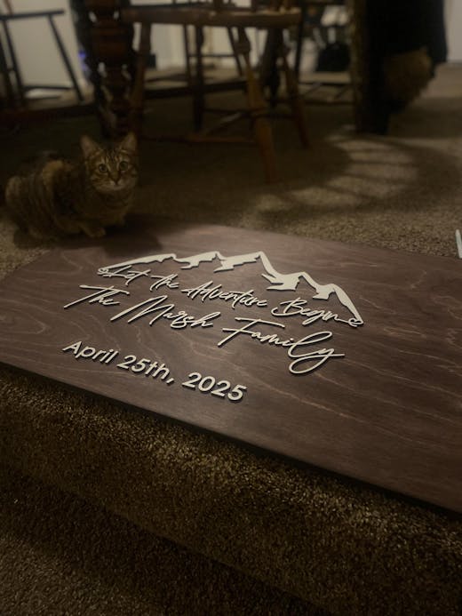 Rustic Mountain Wedding Guest Book