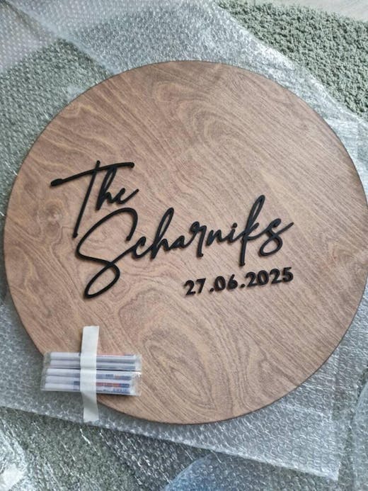 Personalized Wedding Guestbook Alternative