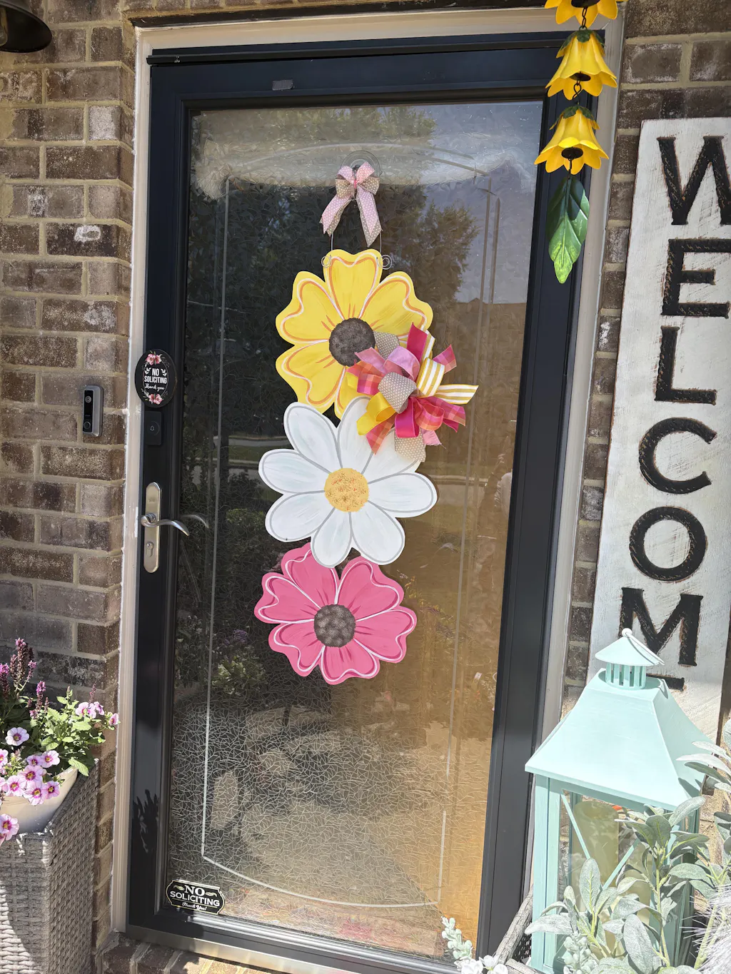 Spring in Full Bloom Door Hanger (Hand-Painted)