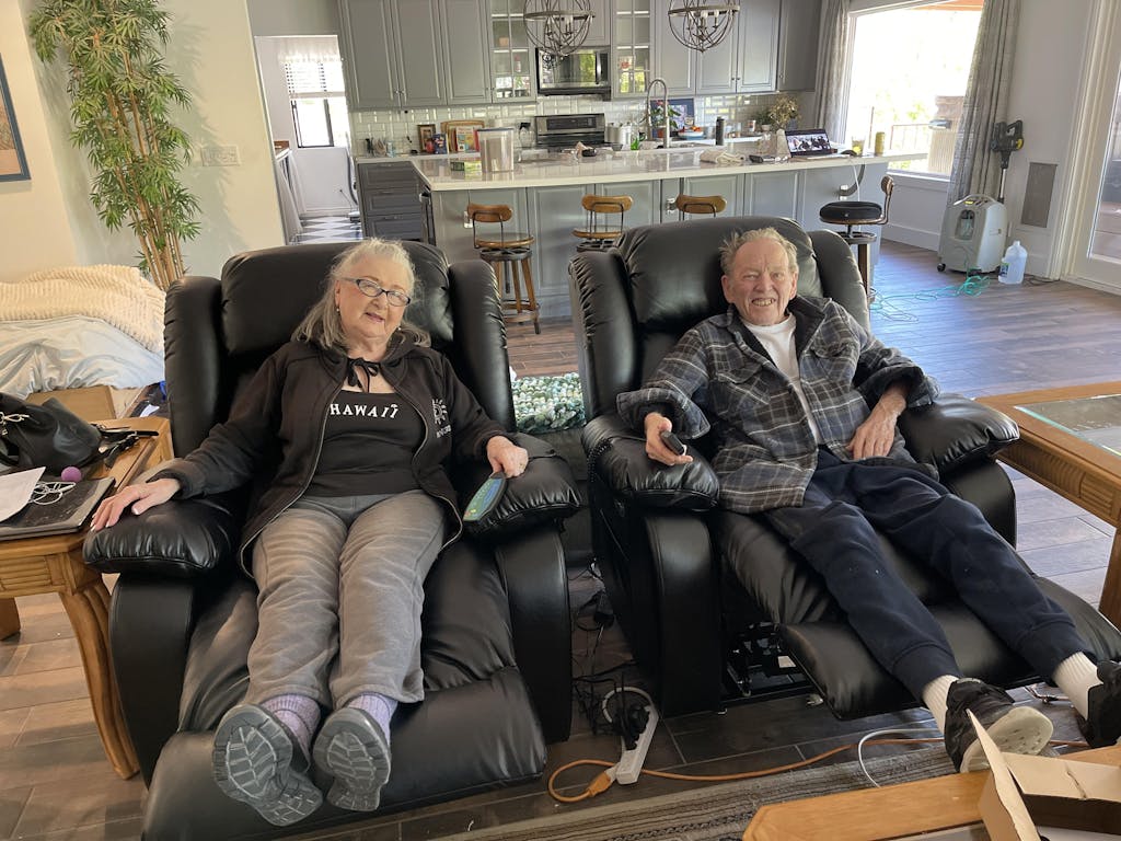 Infinite Position Lift Recliner Chair W/ Massage and Heating, Power by Dual Motor, Real Leather