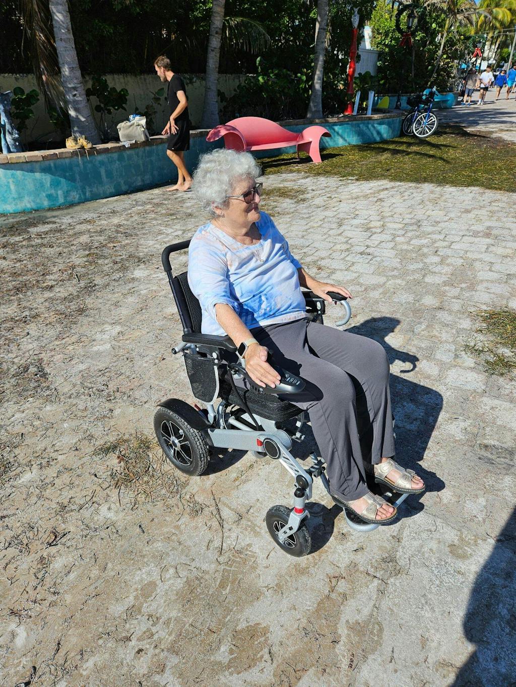 Power Wheelchair for Seniors and Disabled, Light-weight and Foldable, Suitable for All Terrain